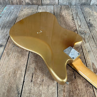 Fender Jaguar Firemist Gold 1966 Complete with Hang Tag Slab Board Dots and Binding 1966 - Mahar's Vintage Guitars
