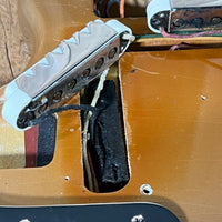 Fender Jaguar Firemist Gold 1966 Complete with Hang Tag Slab Board Dots and Binding 1966 - Mahar's Vintage Guitars