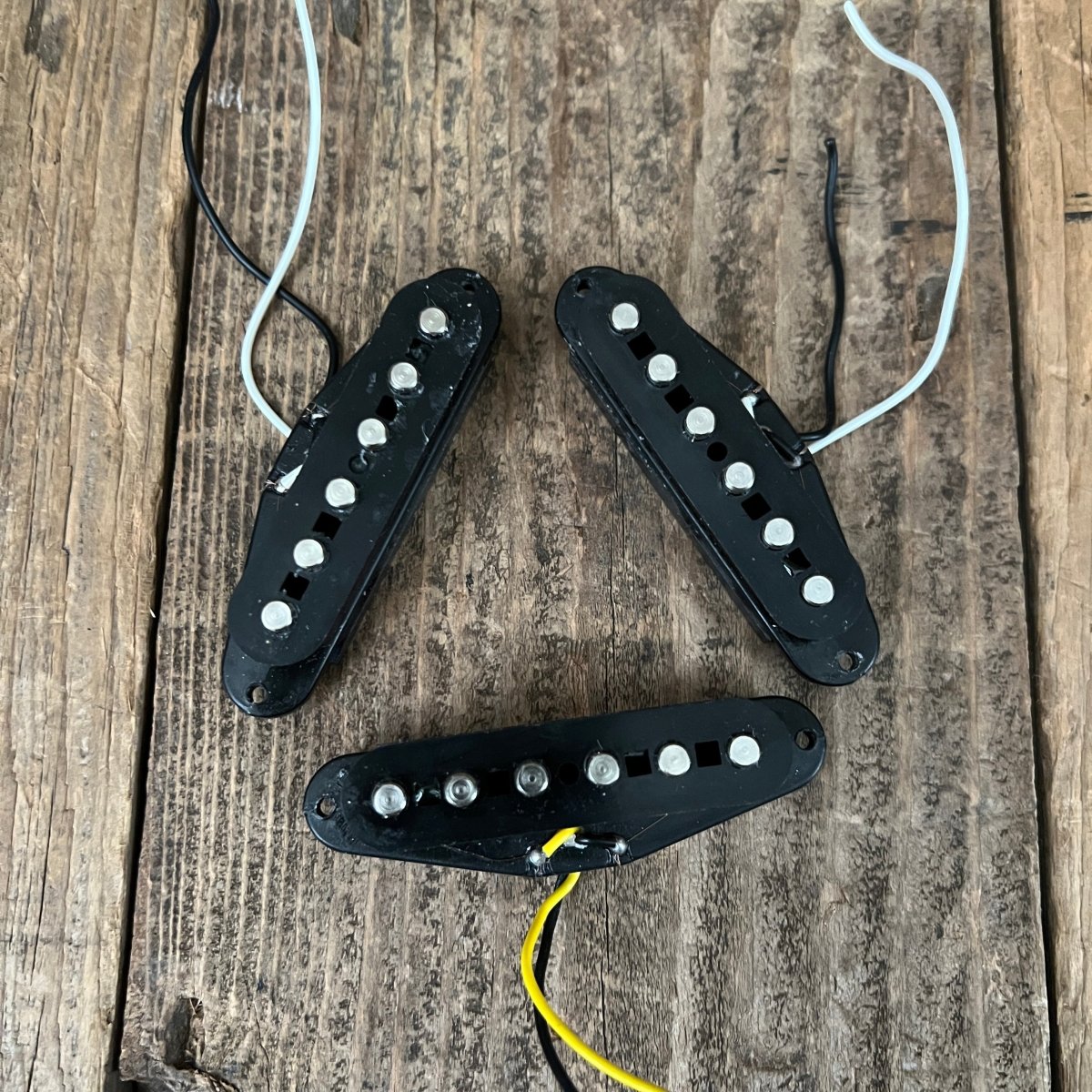 Fender Japan 1980's Stratocaster Pickups With Covers Vintage Guitar Parts - Mahar's Vintage Guitars