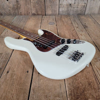 Fender Jazz Bass American Professional II Fretless 2023 Olympic White w/ Tweed Case & Paperwork - Mahar's Vintage Guitars