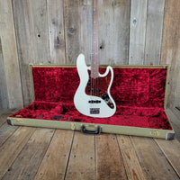 Fender Jazz Bass American Professional II Fretless 2023 Olympic White w/ Tweed Case & Paperwork - Mahar's Vintage Guitars