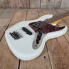 Fender Jazz Bass American Professional II Fretless 2023 Olympic White w/ Tweed Case & Paperwork - Mahar's Vintage Guitars