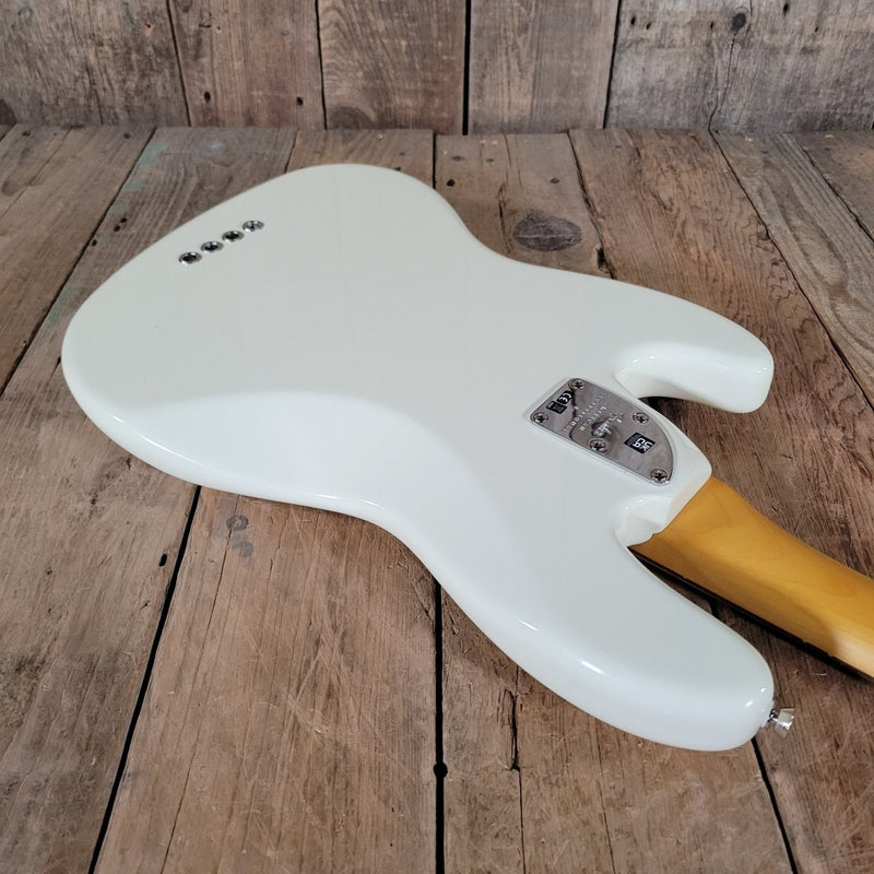 Fender Jazz Bass American Professional II Fretless 2023 Olympic White w/ Tweed Case & Paperwork - Mahar's Vintage Guitars