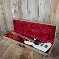 Fender Jazz Bass American Professional II Fretless 2023 Olympic White w/ Tweed Case & Paperwork - Mahar's Vintage Guitars