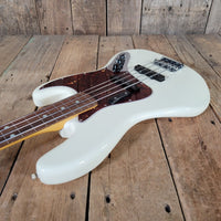 Fender Jazz Bass American Professional II Fretless 2023 Olympic White w/ Tweed Case & Paperwork - Mahar's Vintage Guitars