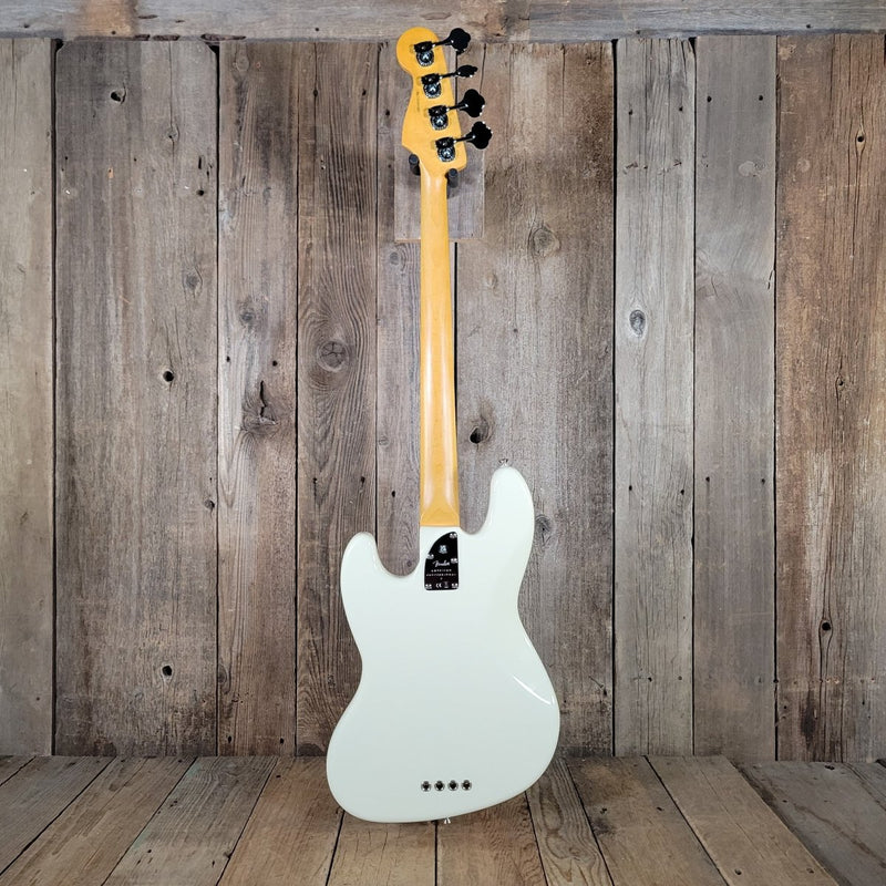 Fender Jazz Bass American Professional II Fretless 2023 Olympic White w/ Tweed Case & Paperwork - Mahar's Vintage Guitars