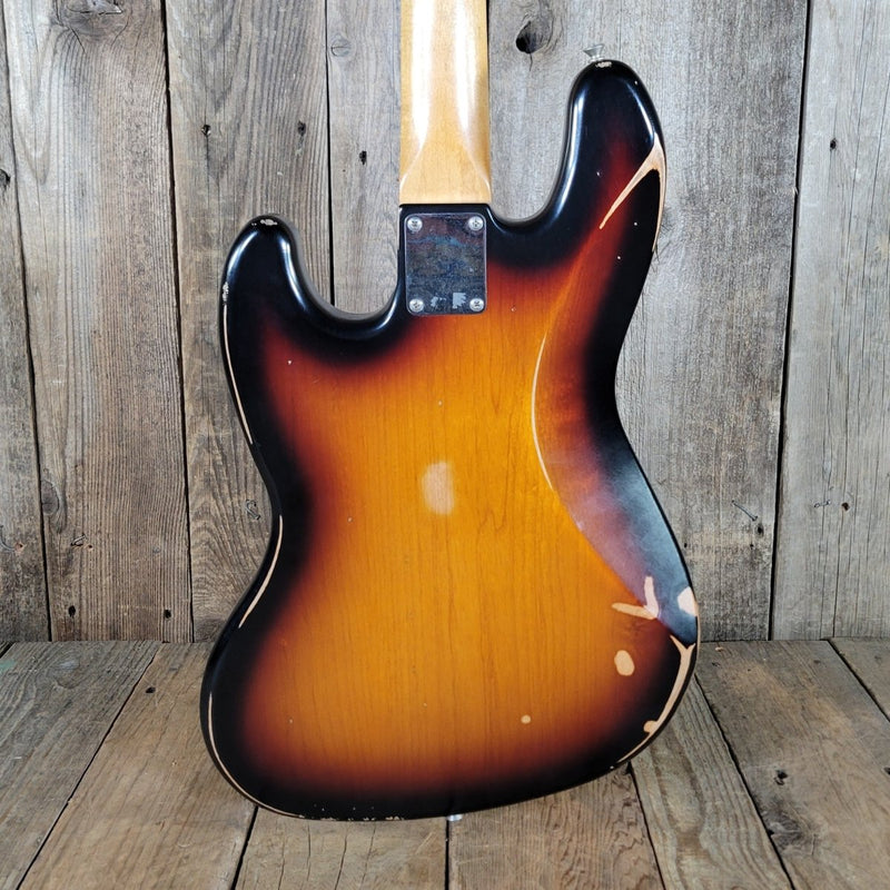 Fender Jazz Bass Road Worn 60s Sunburst MIM 2017 w/Gig Bag - Mahar's Vintage Guitars