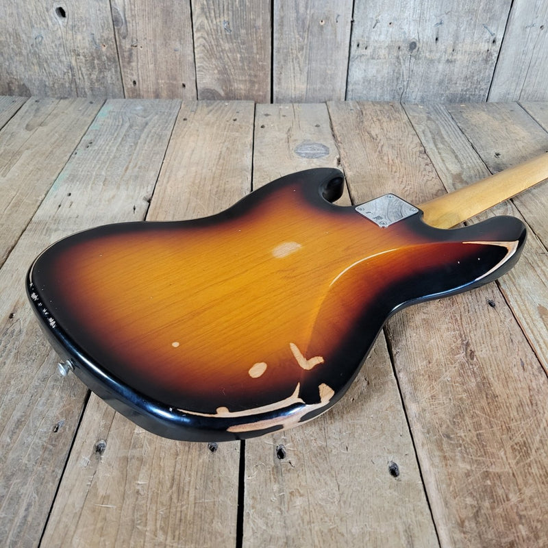 Fender Jazz Bass Road Worn 60s Sunburst MIM 2017 w/Gig Bag - Mahar's Vintage Guitars