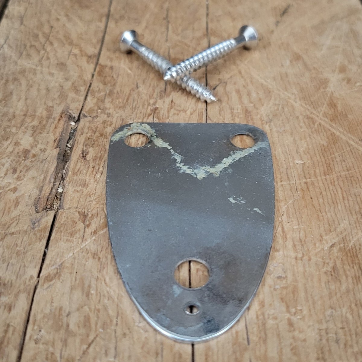 Fender Neck plate 3 bolt with (2) screws 1975 Stratocaster Telecaster Jazzmaster - Mahar's Vintage Guitars