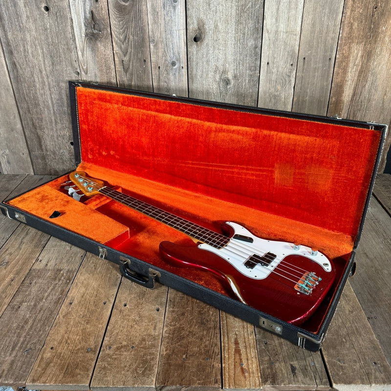Fender Precision Bass 1966 Candy Apple Red - Mahar's Vintage Guitars