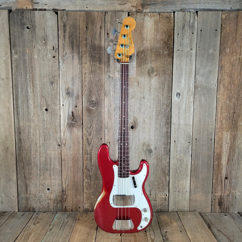 Fender Precision Bass 1966 Candy Apple Red - Mahar's Vintage Guitars