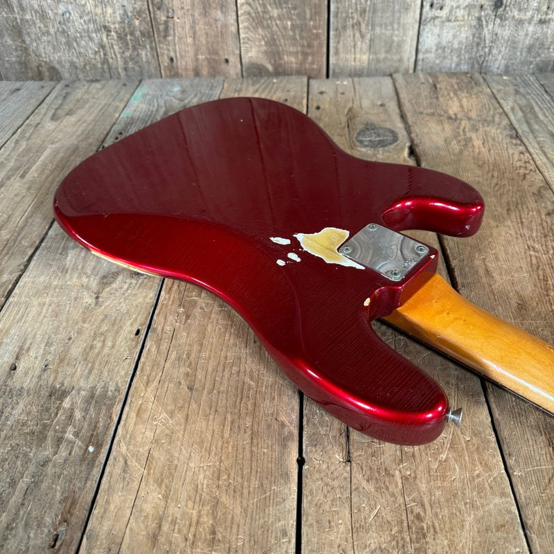 Fender Precision Bass 1966 Candy Apple Red - Mahar's Vintage Guitars