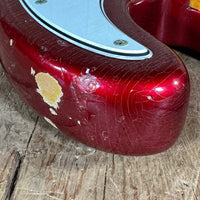 Fender Precision Bass 1966 Candy Apple Red - Mahar's Vintage Guitars