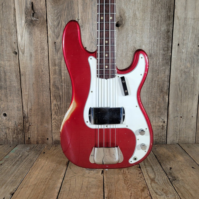 Fender Precision Bass 1966 Candy Apple Red - Mahar's Vintage Guitars