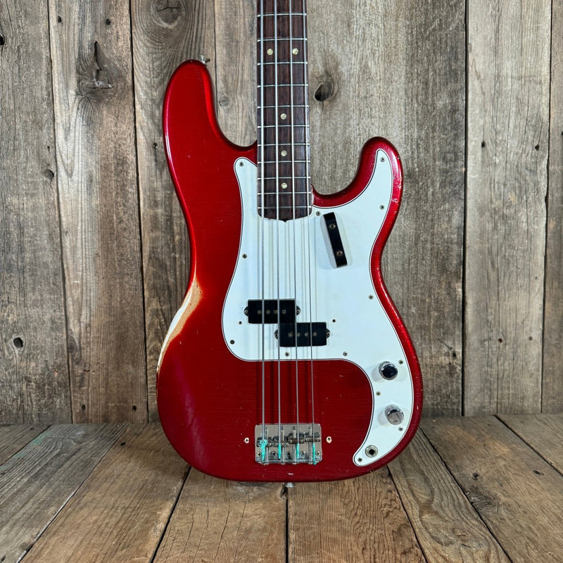 Fender Precision Bass 1966 Candy Apple Red - Mahar's Vintage Guitars