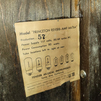 Fender Princeton Reverb 1967 Vintage Blackpanel Amp Responsibly Serviced - Mahar's Vintage Guitars