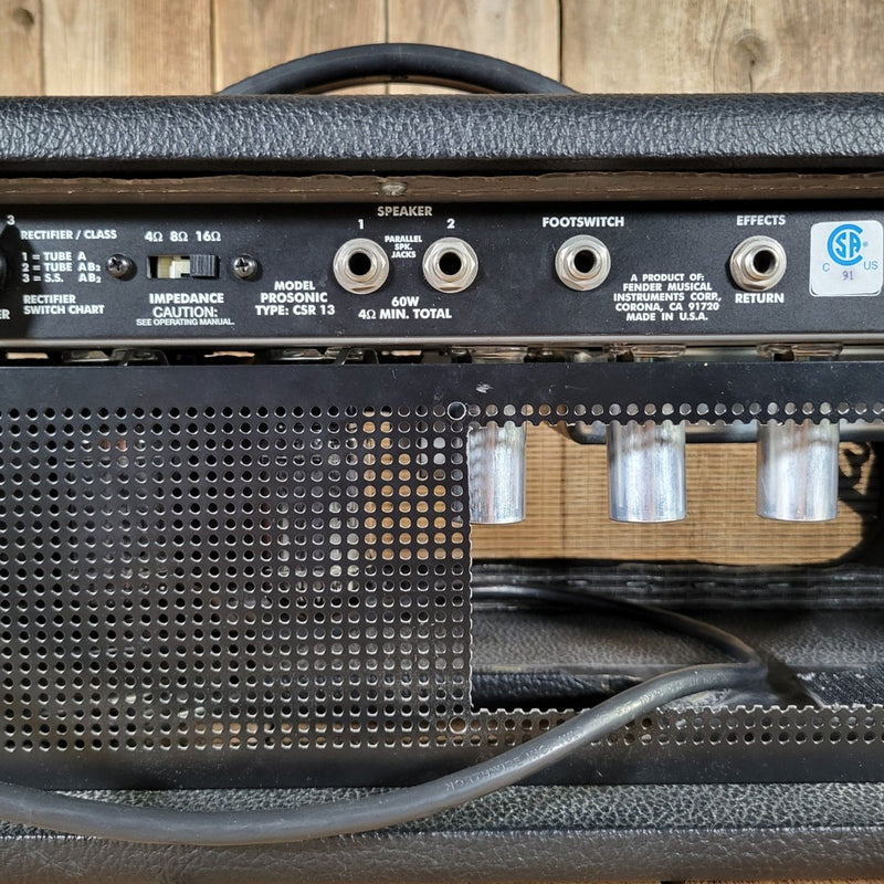Fender Prosonic Head 2000 – 60W All - Tube Amp, Dual Channel, Vintage/Modern Tone - Mahar's Vintage Guitars