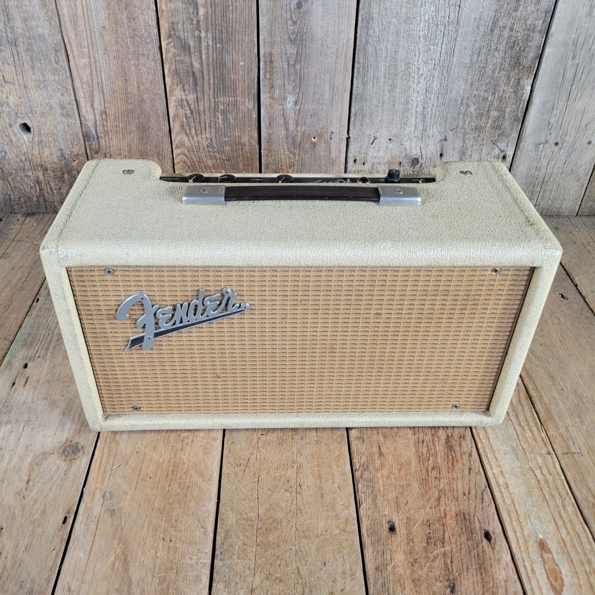 Fender Reverb Unit 6G15 1963 Rough White Tolex - Mahar's Vintage Guitars