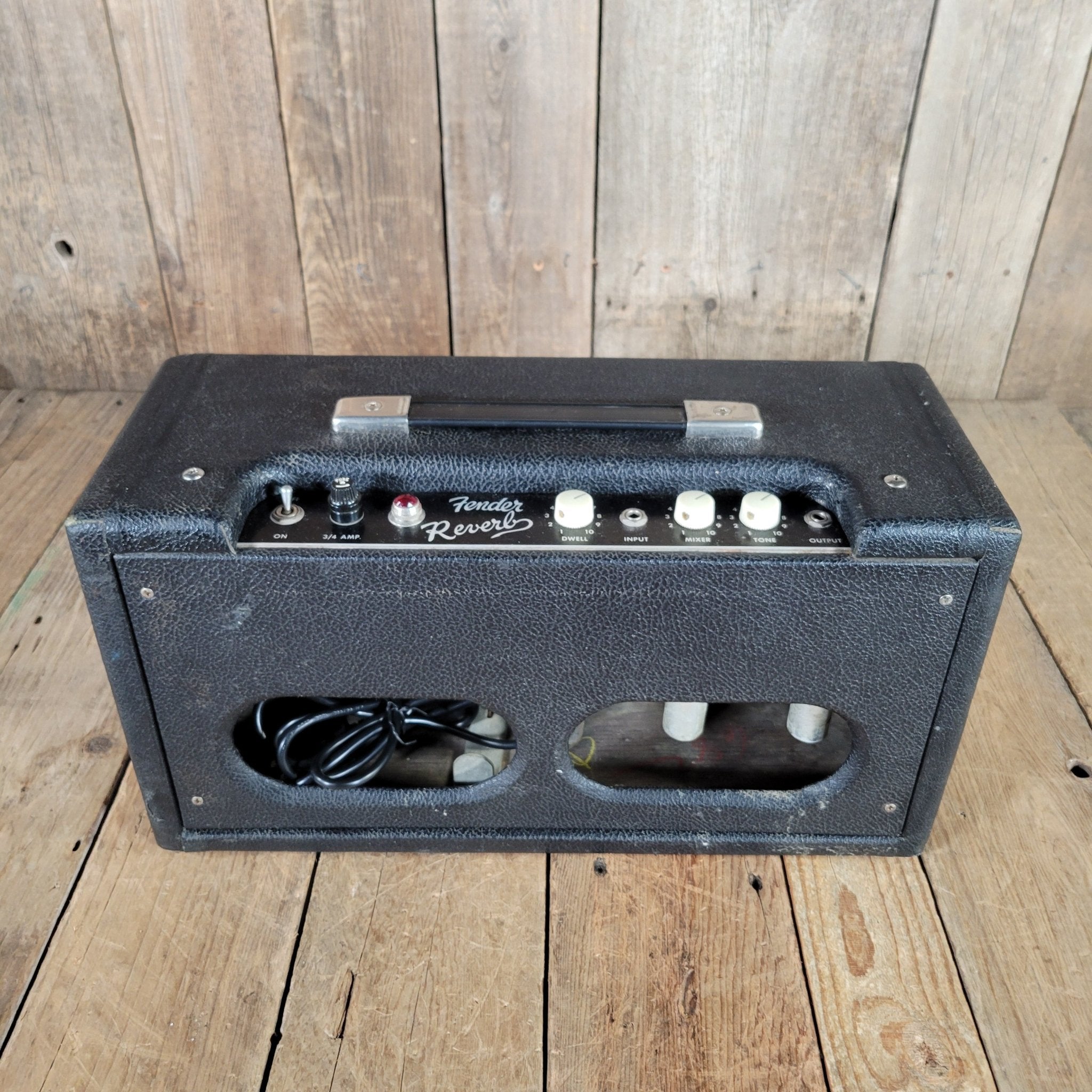 Fender Reverb Unit 6G15 1964 Black Pre CBS – Mahar's Vintage