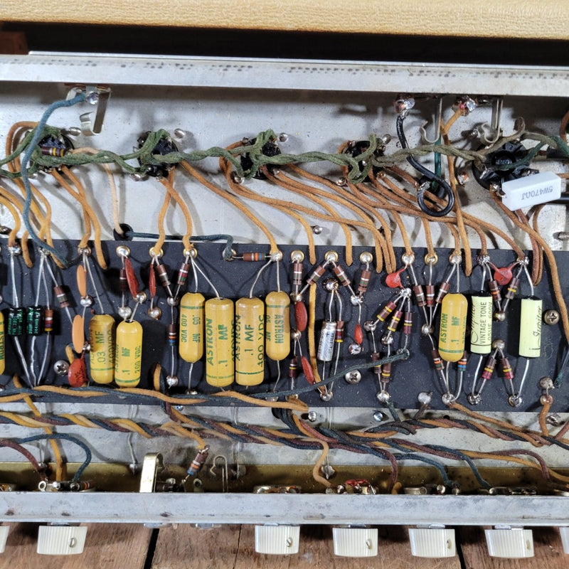 Fender Showman Head & 1x12 Tone Ring Cab Blonde 1960 Near Mint 6G14 - Mahar's Vintage Guitars