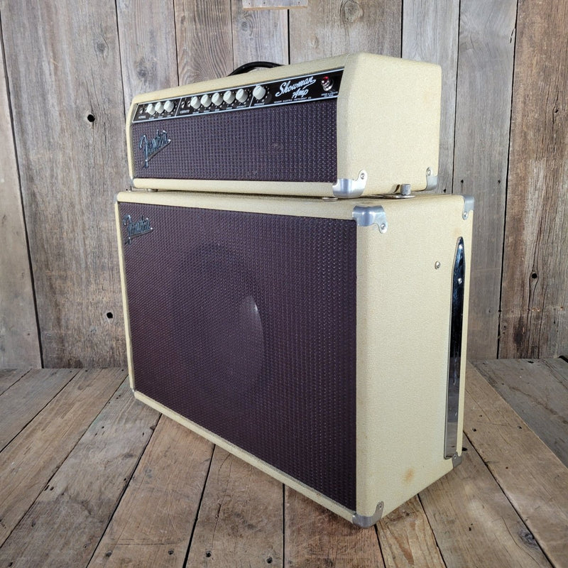 Fender Showman Head & 1x12 Tone Ring Cab Blonde 1960 Near Mint 6G14 - Mahar's Vintage Guitars