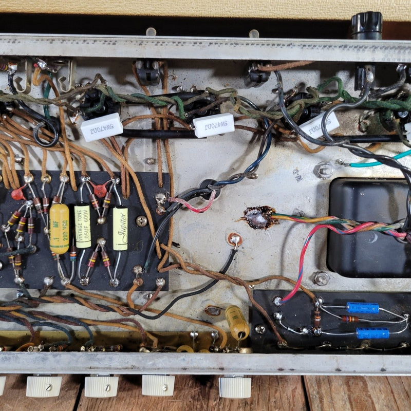 Fender Showman Head & 1x12 Tone Ring Cab Blonde 1960 Near Mint 6G14 - Mahar's Vintage Guitars