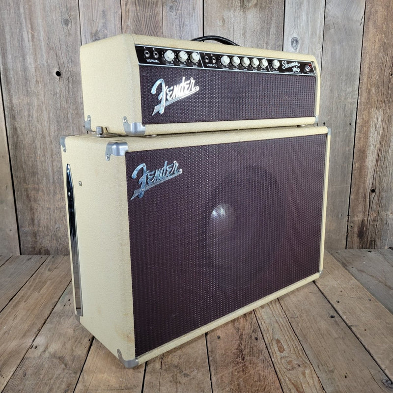 Fender Showman Head & 1x12 Tone Ring Cab Blonde 1960 Near Mint 6G14 - Mahar's Vintage Guitars