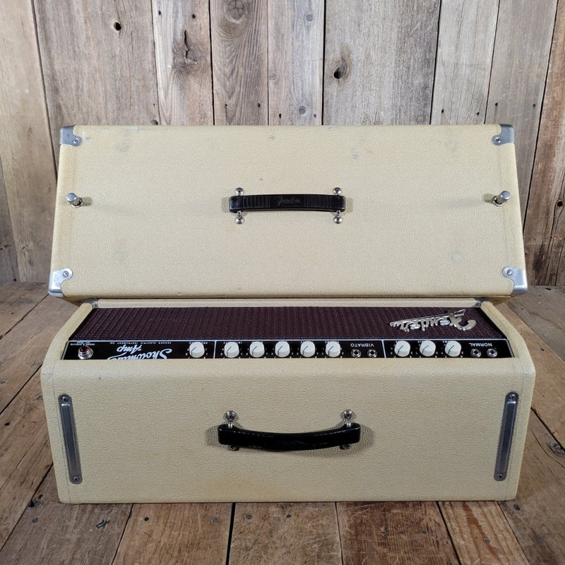 Fender Showman Head & 1x12 Tone Ring Cab Blonde 1960 Near Mint 6G14 - Mahar's Vintage Guitars