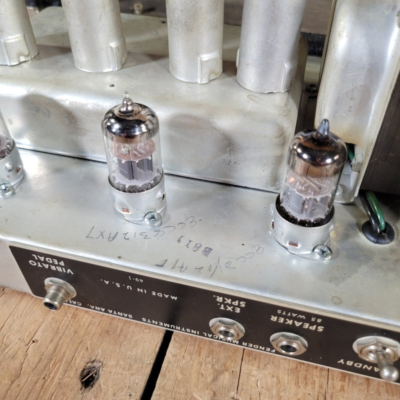 Fender Showman Silverface Drip Edge Guitar Amplifier 1968 – Vintage Tube Head - Mahar's Vintage Guitars