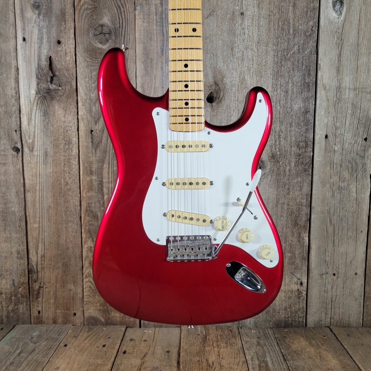 Fender ST - 54 Stratocaster MIJ 1989 - 1990 Candy Apple Red Gator Case - Mahar's Vintage Guitars