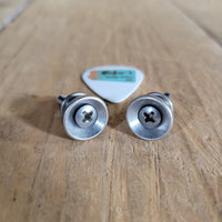 Fender Strap Buttons Dan Smith era Telecaster Stratocaster 1984 - Mahar's Vintage Guitars