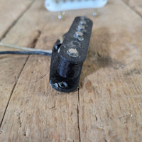 Fender Stratocaster 1963 Middle Pickup Black Bottom Rewound Orig Screws Non Orig Cover - Mahar's Vintage Guitars