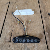 Fender Stratocaster 1963 Middle Pickup Black Bottom Rewound Orig Screws Non Orig Cover - Mahar's Vintage Guitars