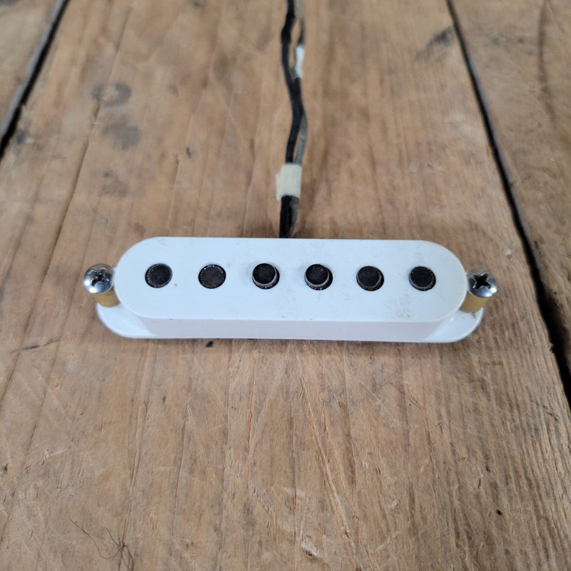 Fender Stratocaster 1963 Neck Pickup Black Bottom Original Screws Non Orig Cover - Mahar's Vintage Guitars