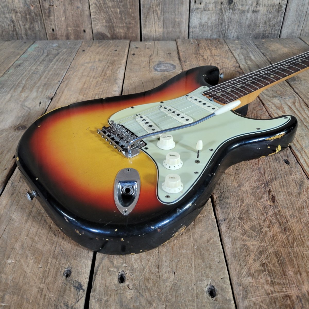 Fender Stratocaster 1964 Green Guard Pre CBS - Mahar's Vintage Guitars