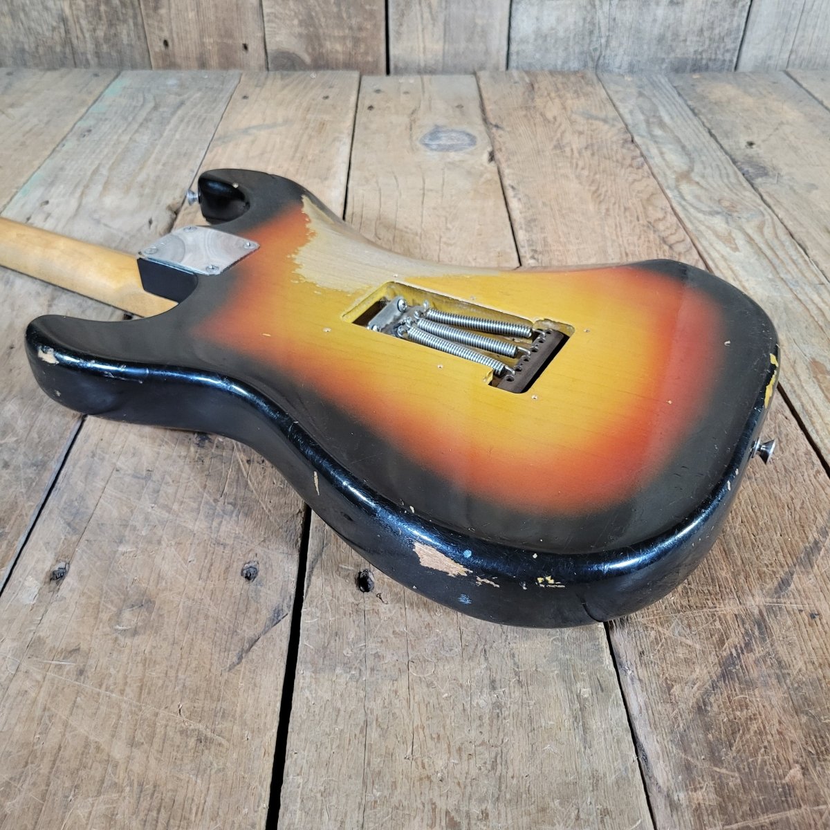 Fender Stratocaster 1964 L - Plate Green Guard Transition Logo - Mahar's Vintage Guitars