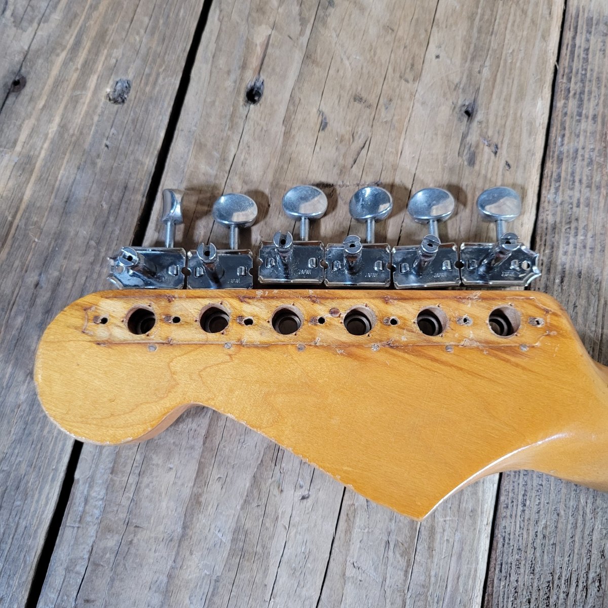 Fender Stratocaster 1964 L - Plate Green Guard Transition Logo - Mahar's Vintage Guitars