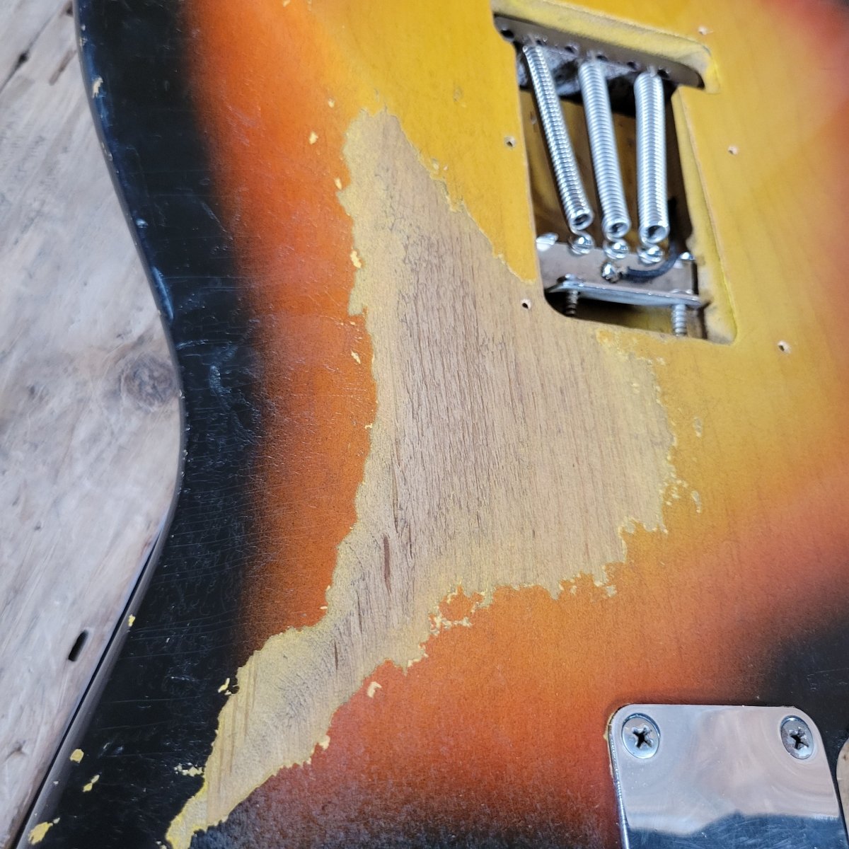 Fender Stratocaster 1964 L - Plate Green Guard Transition Logo - Mahar's Vintage Guitars