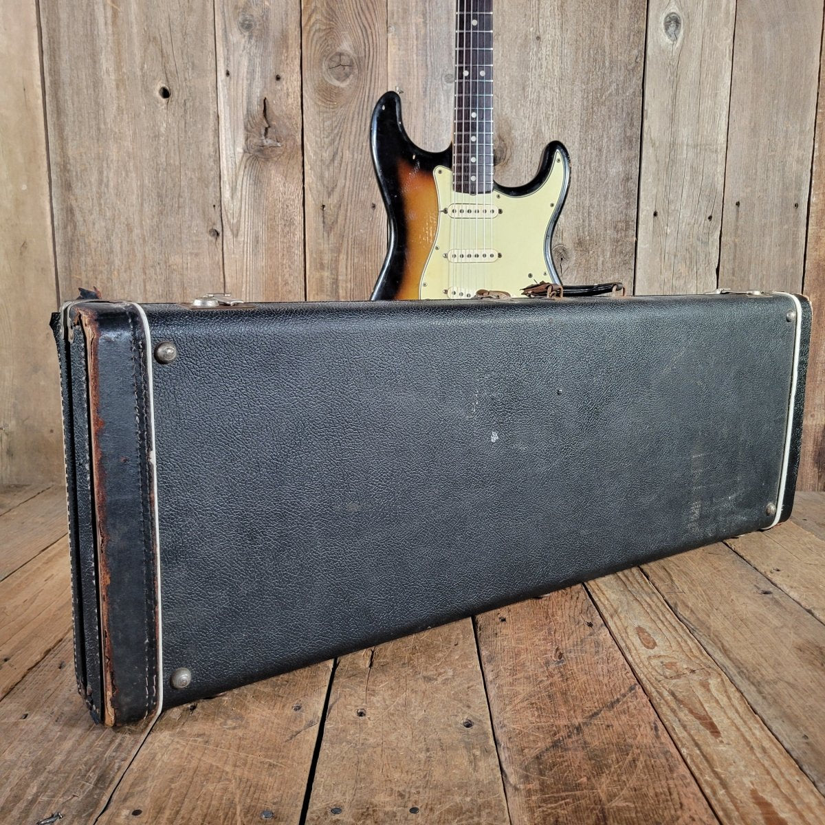 Fender Stratocaster 1964 L - Plate Green Guard Transition Logo - Mahar's Vintage Guitars