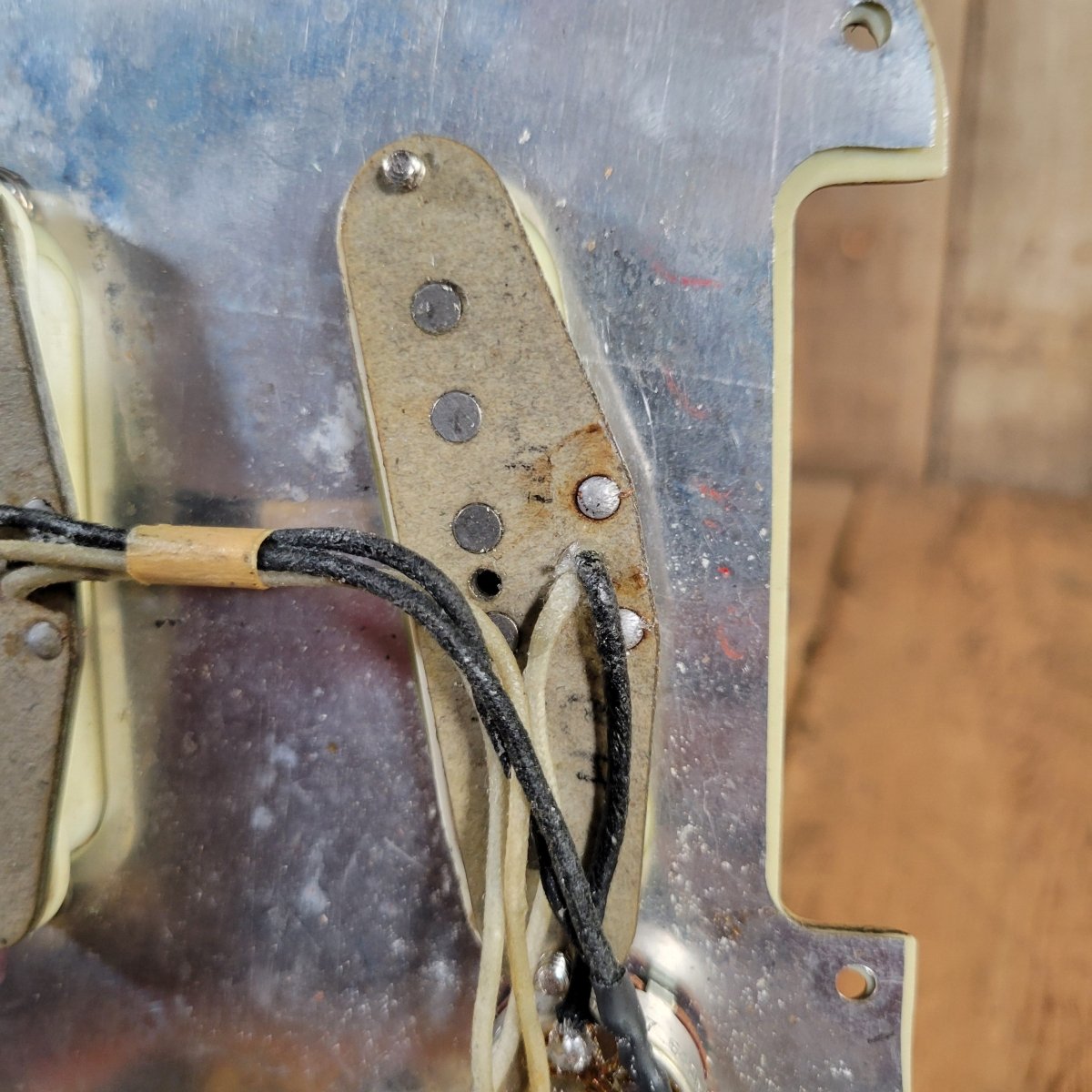 Fender Stratocaster 1964 L - Plate Green Guard Transition Logo - Mahar's Vintage Guitars