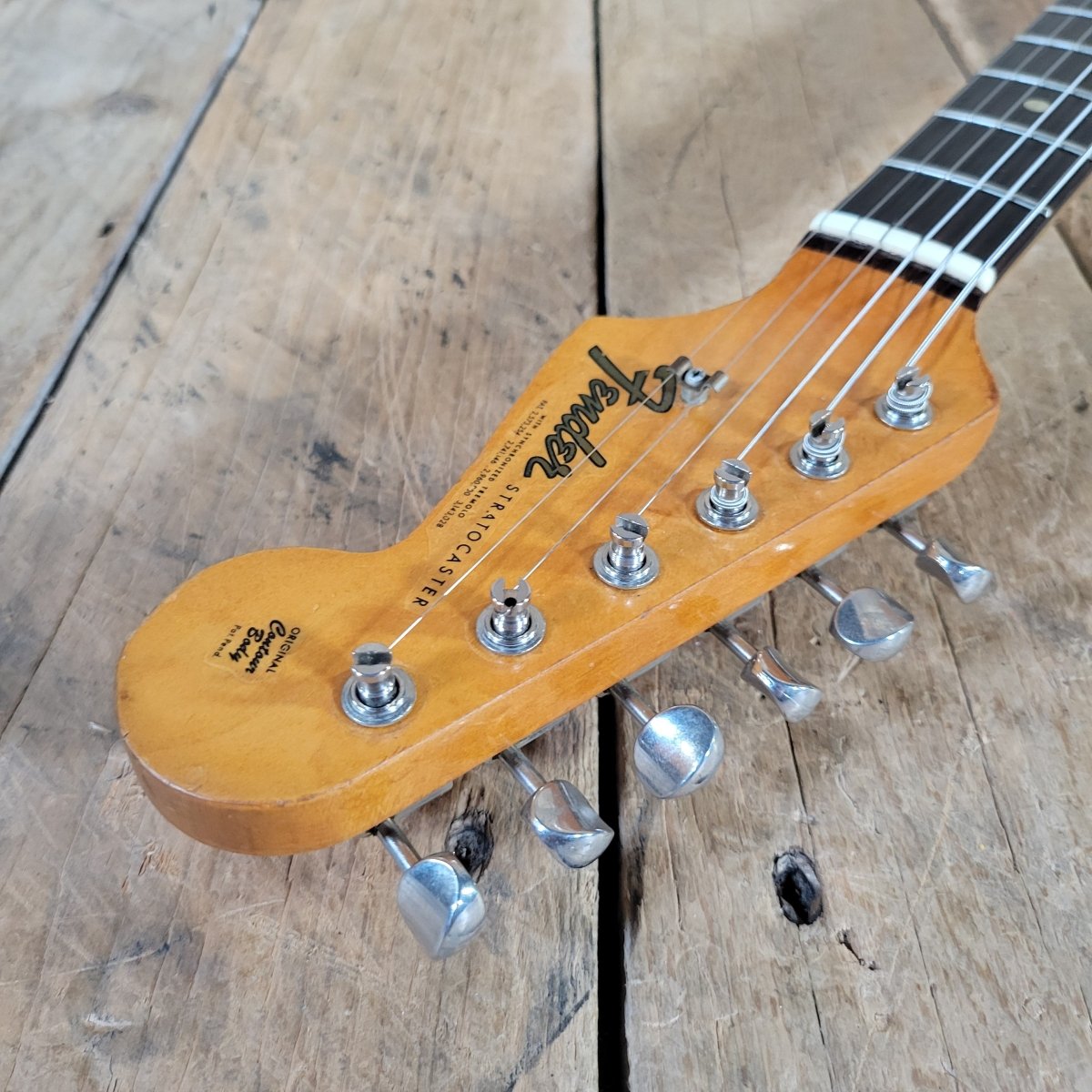 Fender Stratocaster 1964 L - Plate Green Guard Transition Logo - Mahar's Vintage Guitars