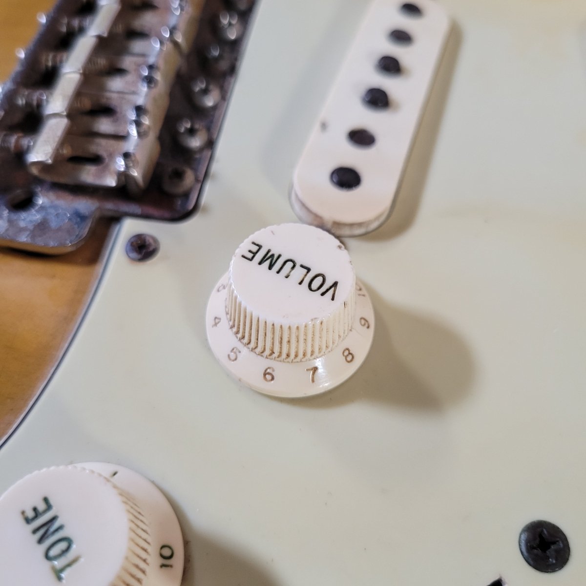 Fender Stratocaster 1964 L - Plate Green Guard Transition Logo - Mahar's Vintage Guitars