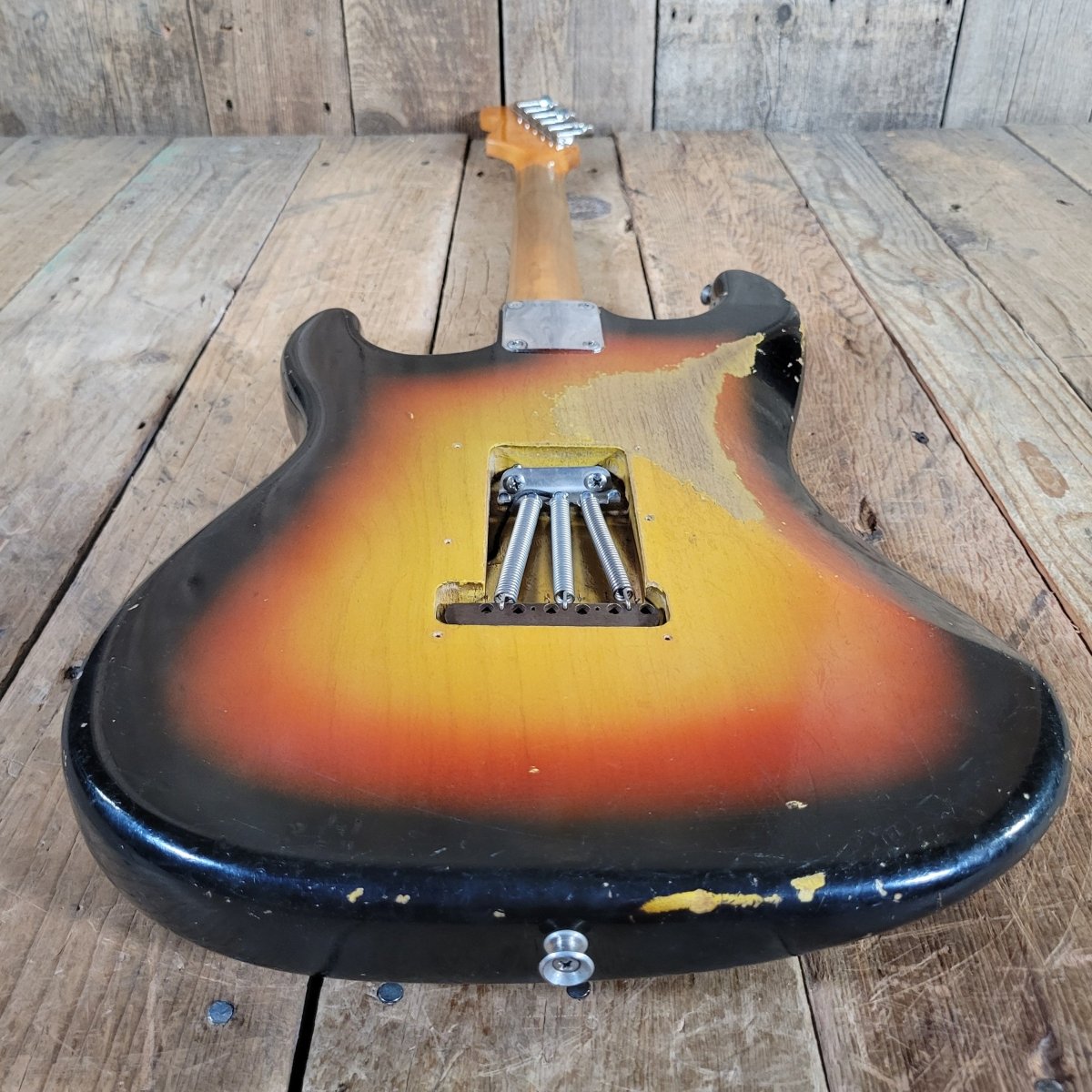 Fender Stratocaster 1964 L - Plate Green Guard Transition Logo - Mahar's Vintage Guitars