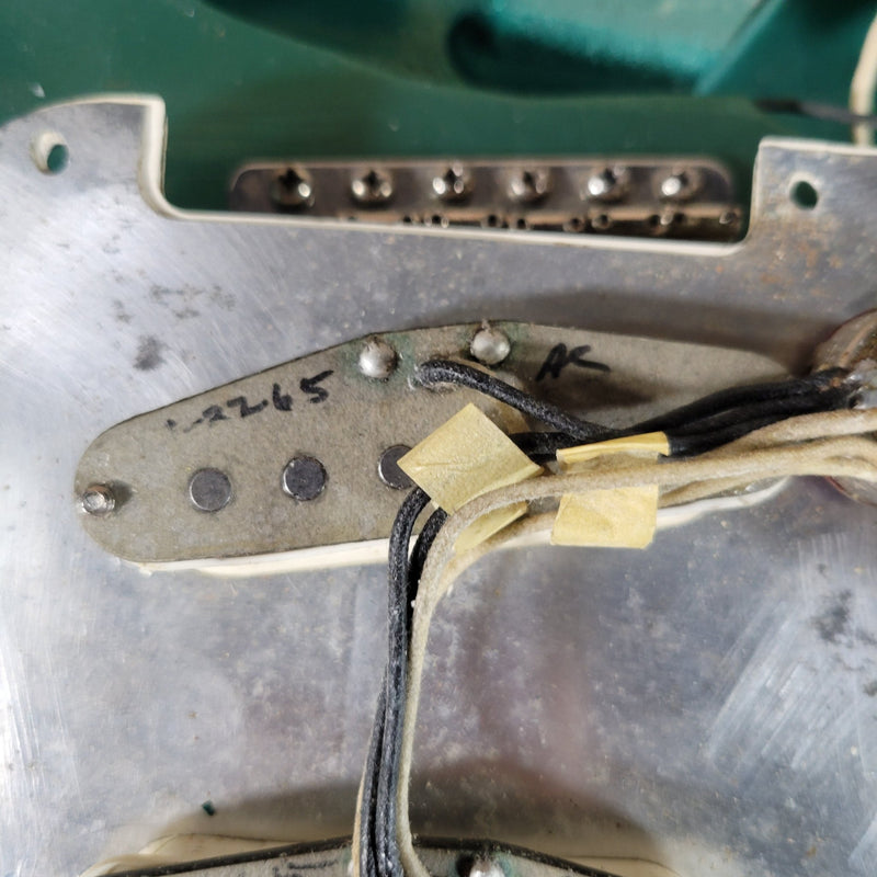 Fender Stratocaster 1965 Joe Riggio body refin Sherwood Green Vintage Electric Guitar - Mahar's Vintage Guitars