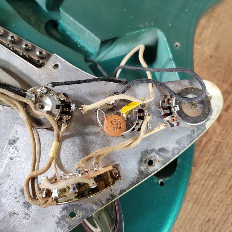Fender Stratocaster 1965 Joe Riggio body refin Sherwood Green Vintage Electric Guitar - Mahar's Vintage Guitars