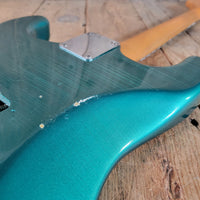 Fender Stratocaster 1965 Joe Riggio body refin Sherwood Green Vintage Electric Guitar - Mahar's Vintage Guitars