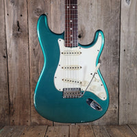 Fender Stratocaster 1965 Joe Riggio body refin Sherwood Green Vintage Electric Guitar - Mahar's Vintage Guitars