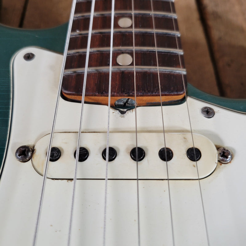 Fender Stratocaster 1965 Joe Riggio body refin Sherwood Green Vintage Electric Guitar - Mahar's Vintage Guitars