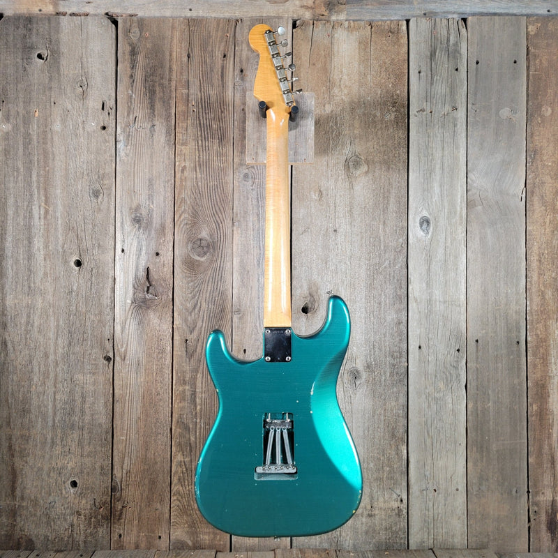 Fender Stratocaster 1965 Joe Riggio body refin Sherwood Green Vintage Electric Guitar - Mahar's Vintage Guitars