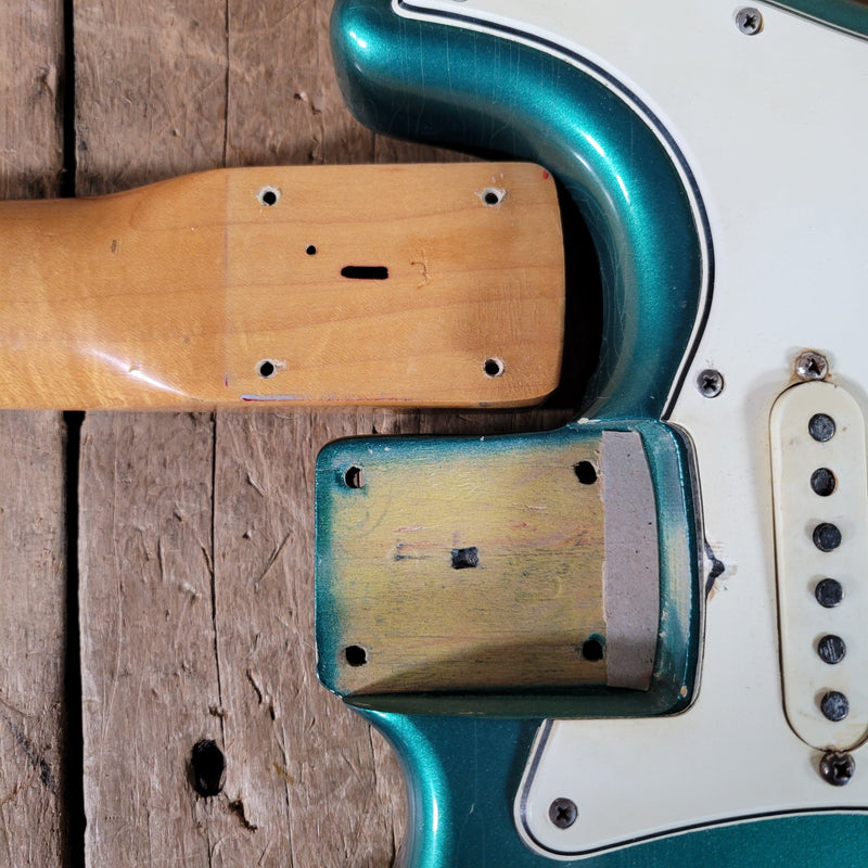 Fender Stratocaster 1965 Joe Riggio body refin Sherwood Green Vintage Electric Guitar - Mahar's Vintage Guitars